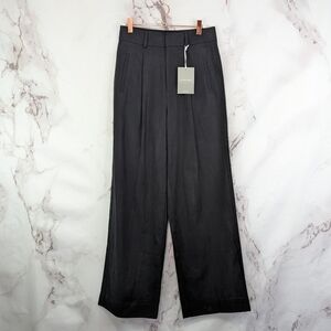 Everlane Pants Womens 27 28 X 29 Black Wide Leg Trousers Slacks Tencel NEW